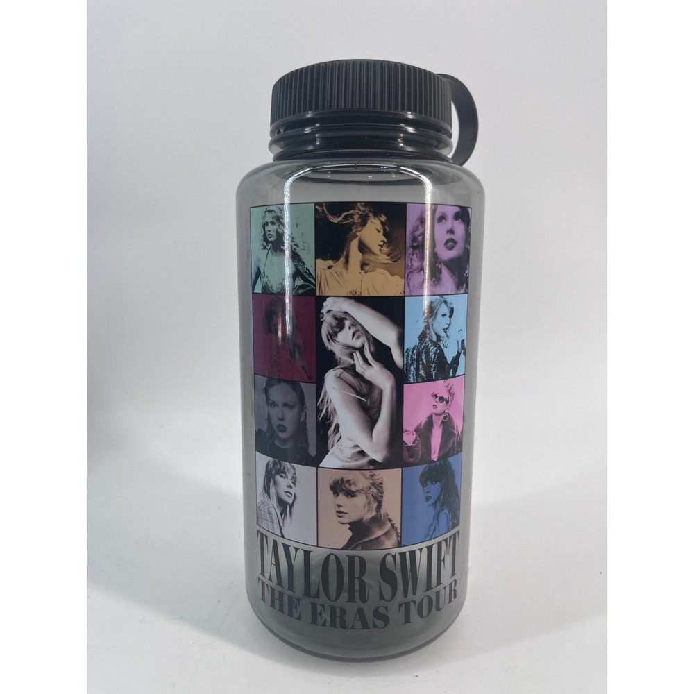 Taylor Swift The Eras Tour Water Bottle Gray Translucent Official Merch 32oz